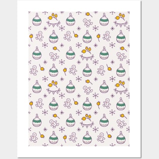 Christmas pattern Posters and Art